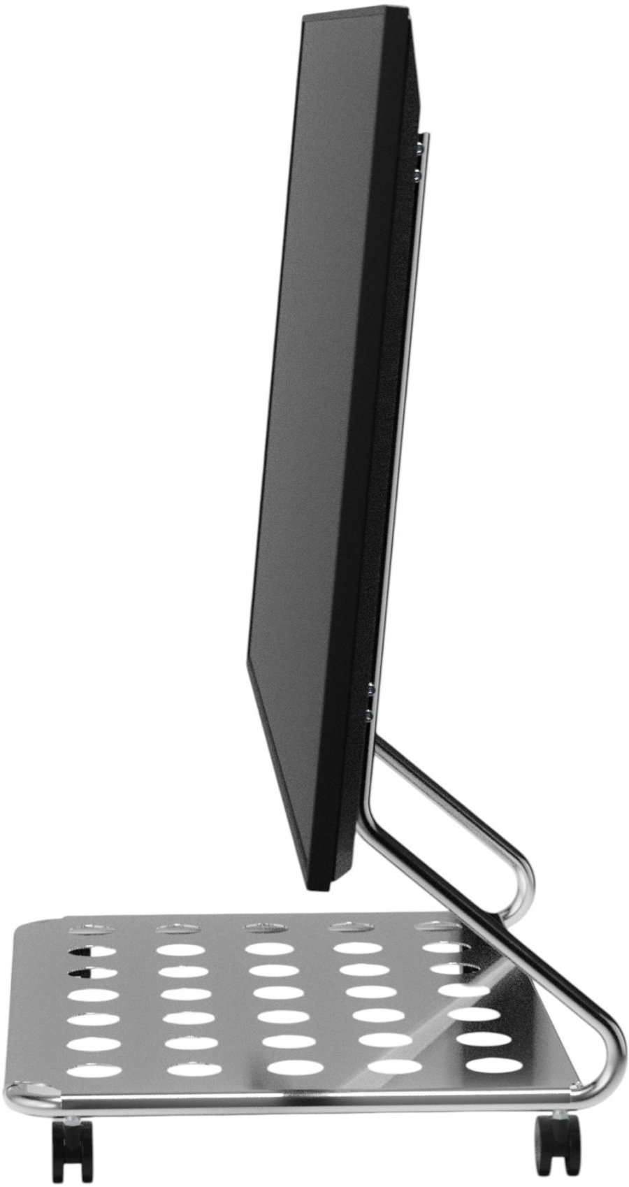 Pedestal Disco TV-Stander H93 cm, Chrome